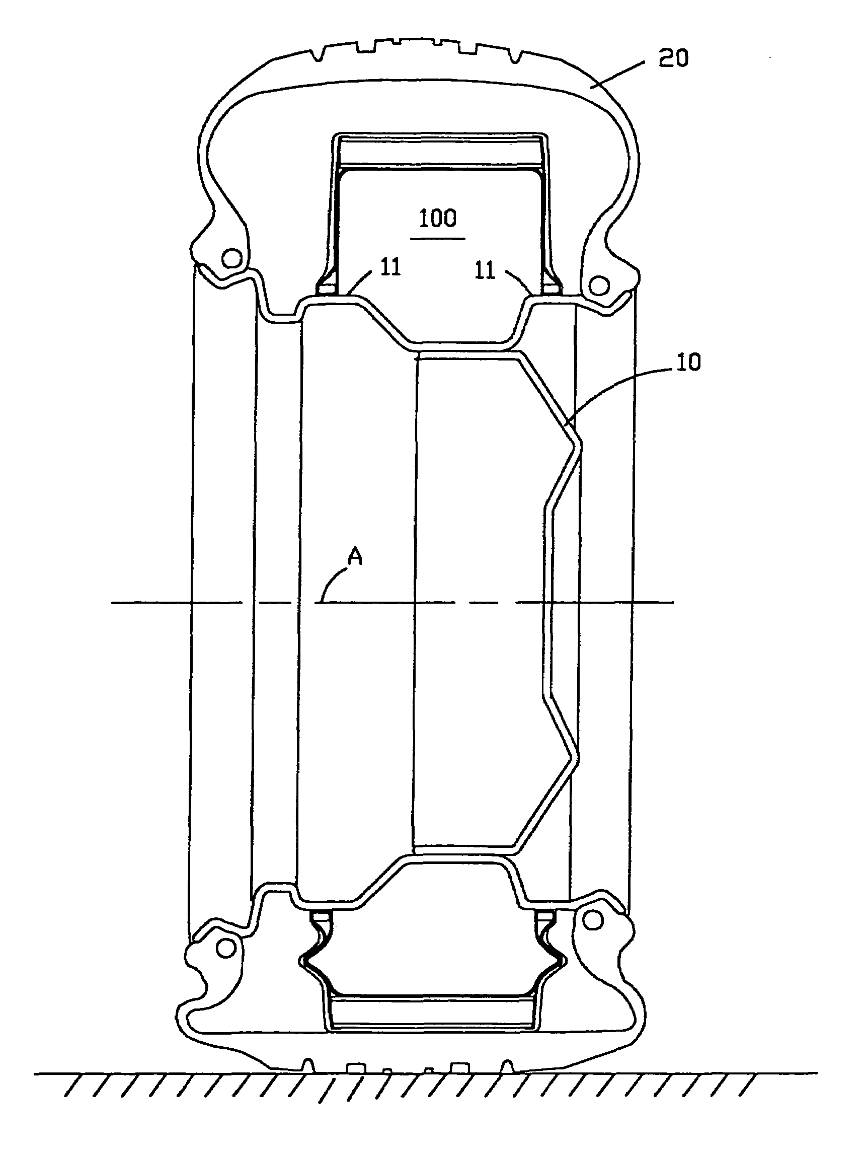 Run-flat insert for tires