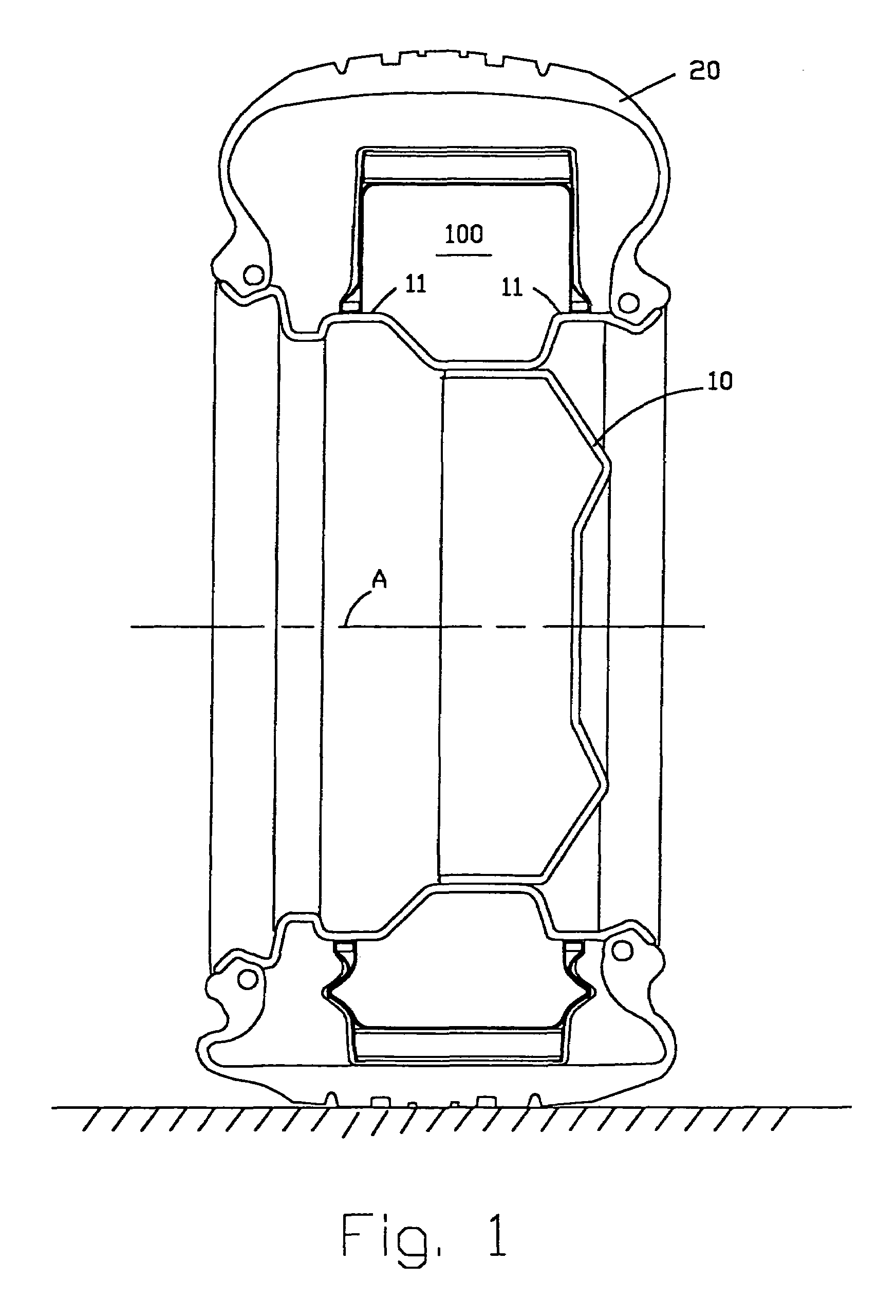 Run-flat insert for tires