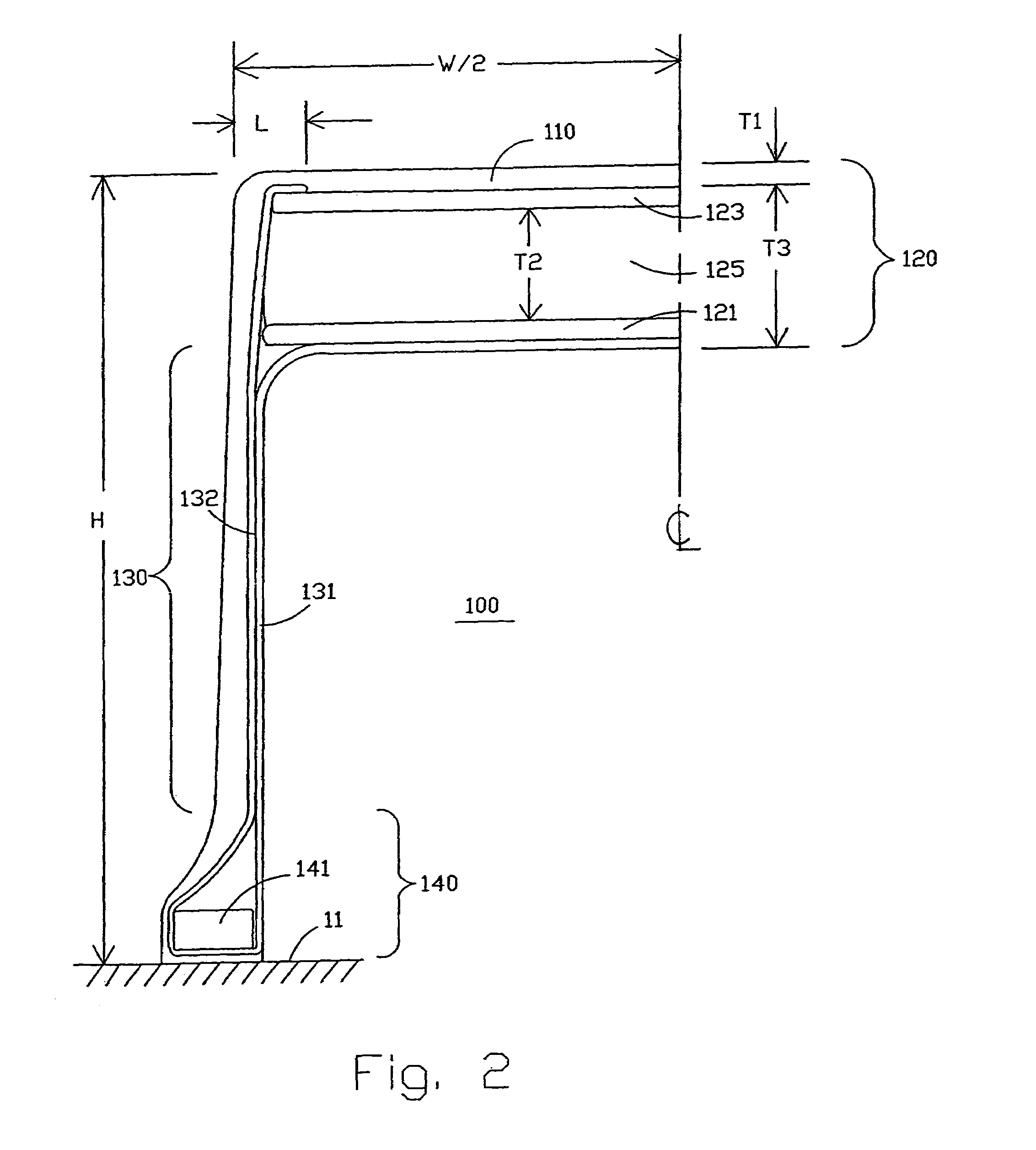 Run-flat insert for tires