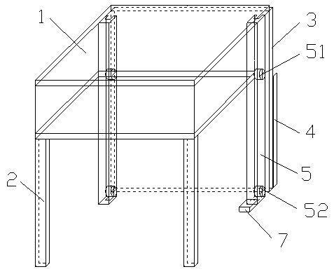 Desk for providing students with nap through misplaced space