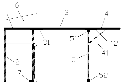 Desk for providing students with nap through misplaced space