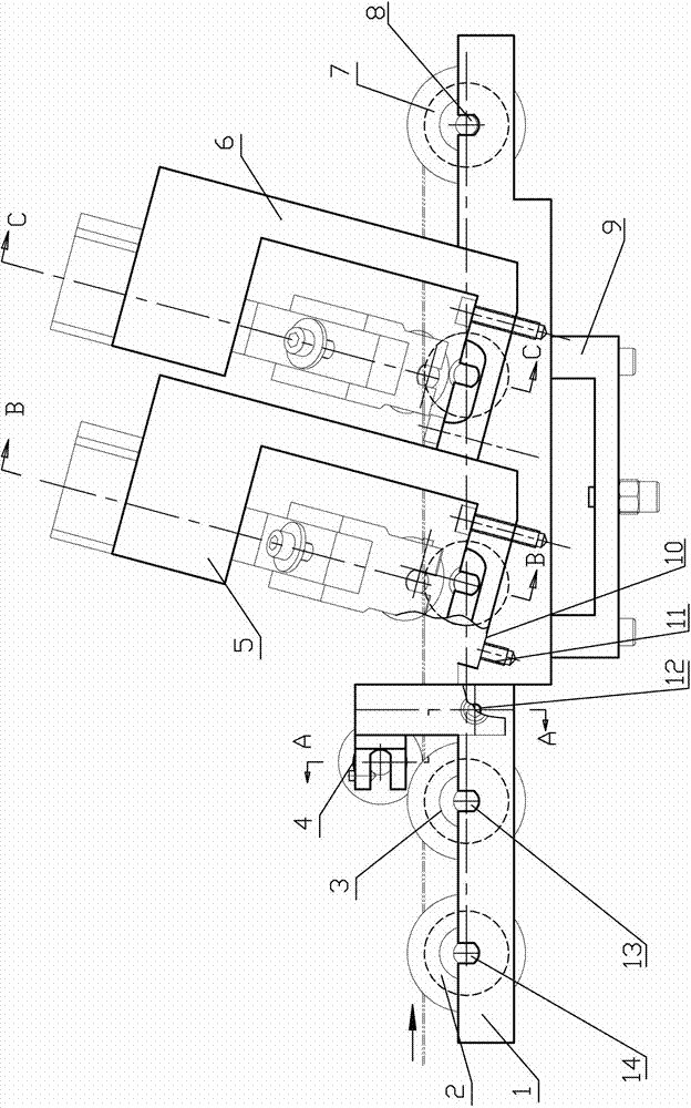 Multi-angle inclined burr removal machine