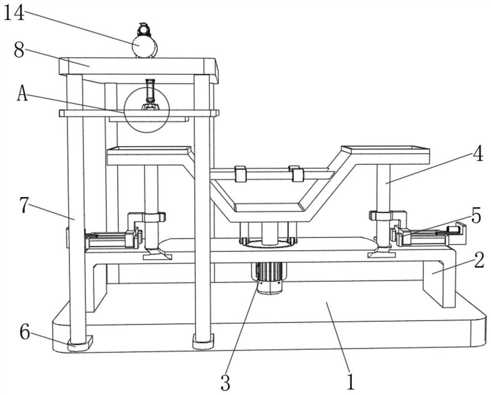 Laminating device for semiconductor preparation