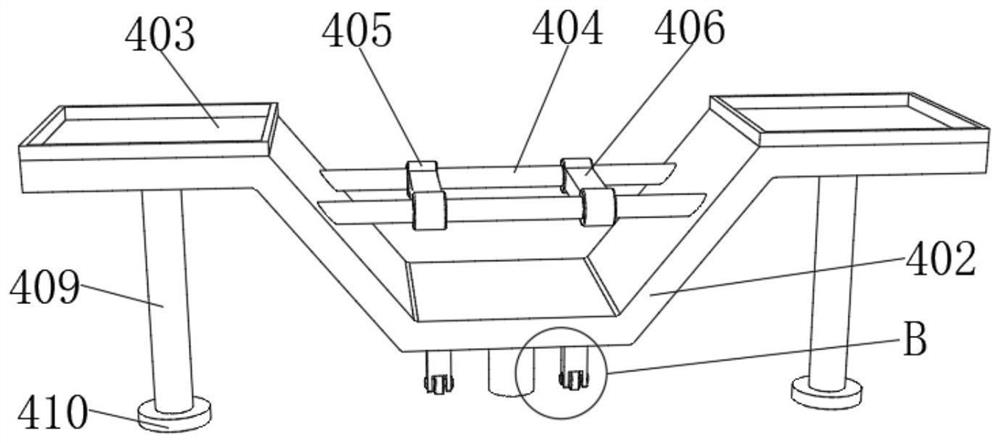 Laminating device for semiconductor preparation