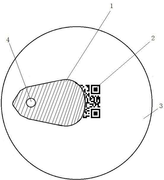 Two-dimension code easy-to-pull cap