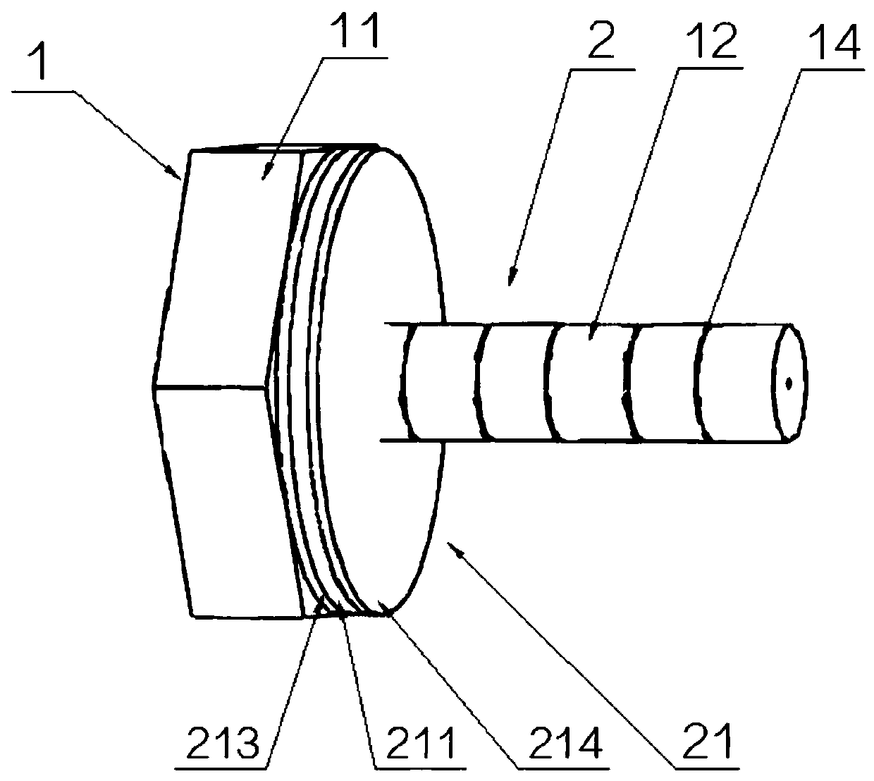 Bolt structure capable of measuring pressure and pressure intensity in real time