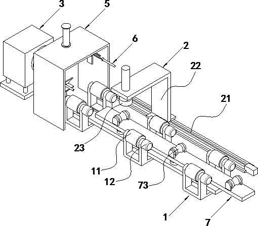 Flange welding and lamp door cutting integrated intelligent production line