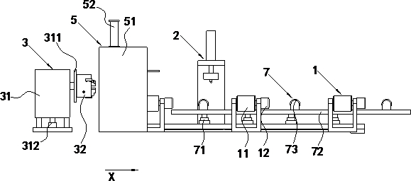 Flange welding and lamp door cutting integrated intelligent production line