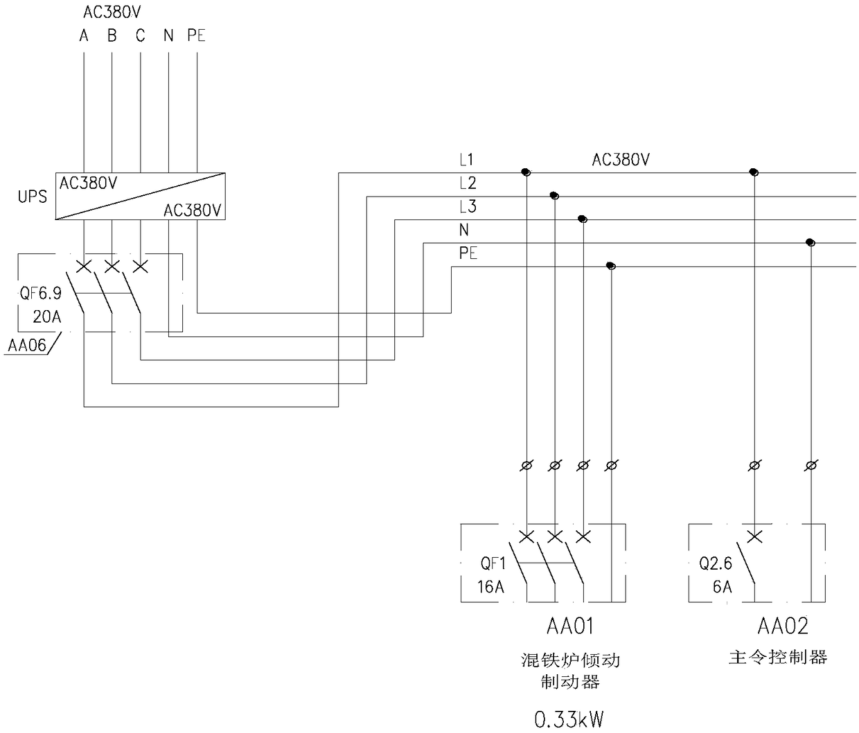 Metal mixer event band-type brake limit control device