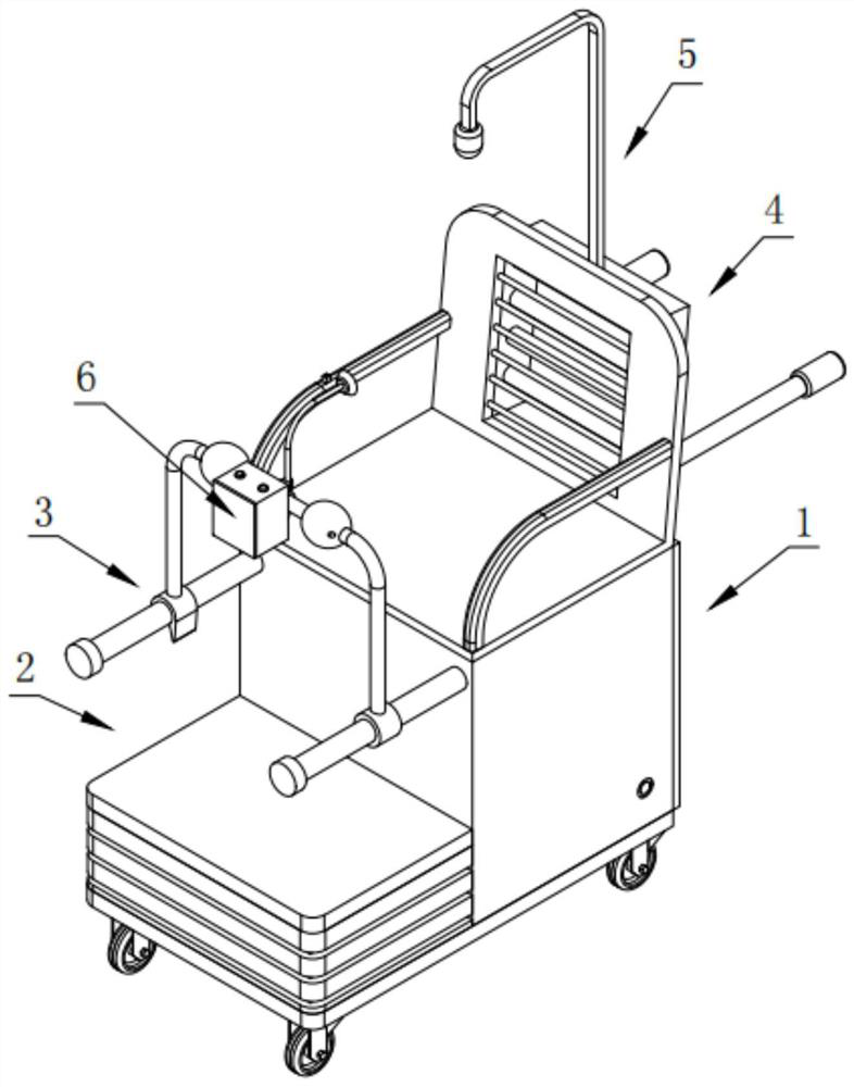 Rehabilitation exercise device for cardiology department nursing