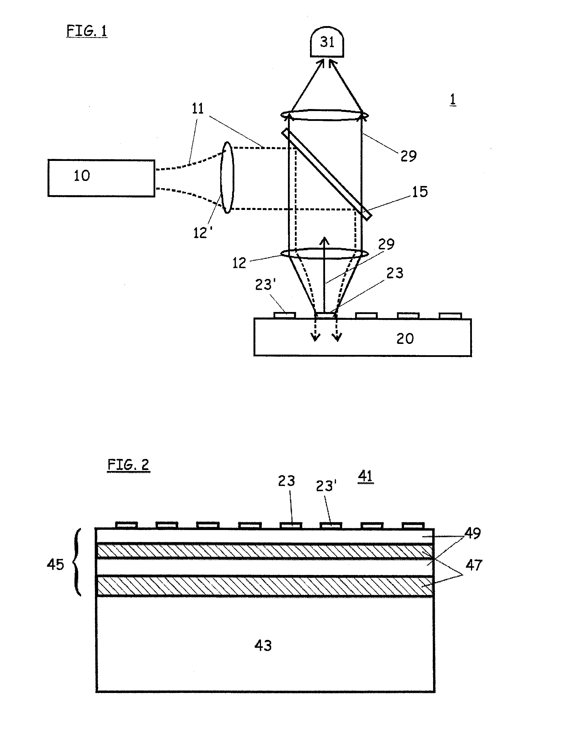 Optical substrate for enhanced detectability of fluorescence