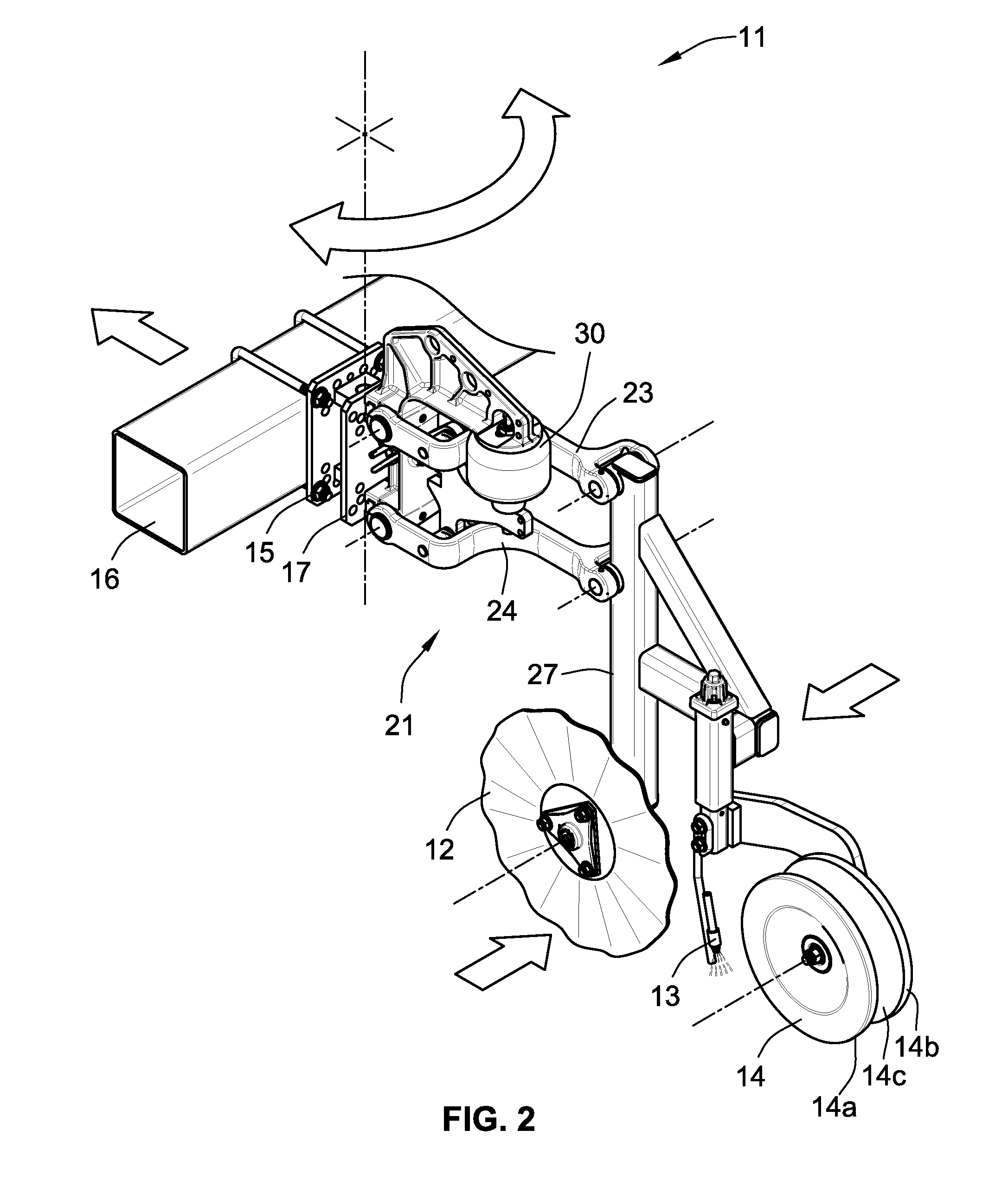 Side dressing fertilizer coulter