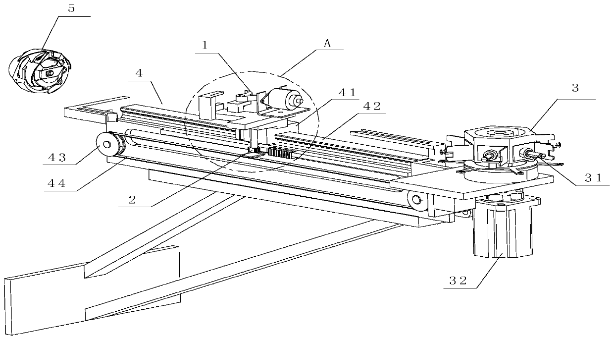 Automatic shuttle-changing device of sewing machine