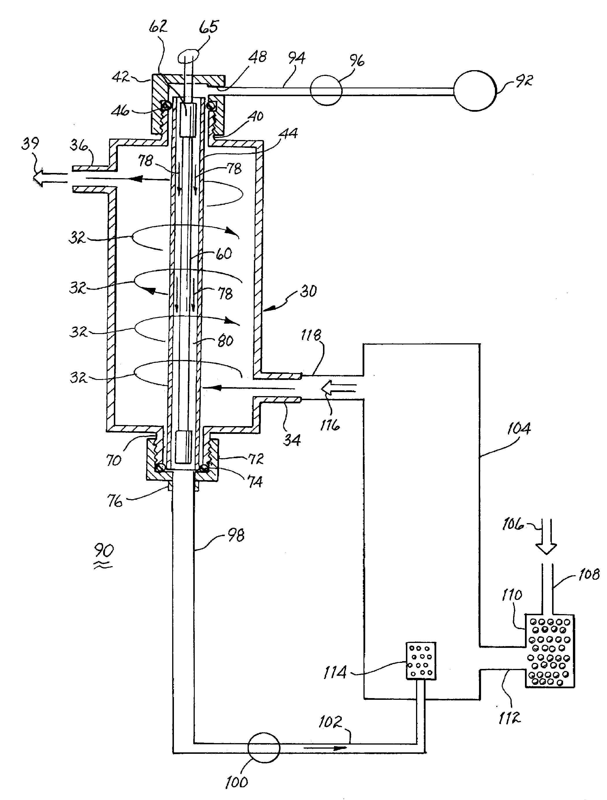 Apparatus and method for preventing biological regrowth in water