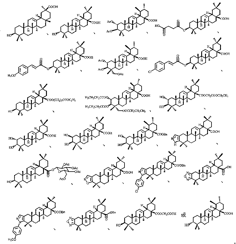 Use of pentacyclic triterpene compound as glycogen phosphorylase inhibitor