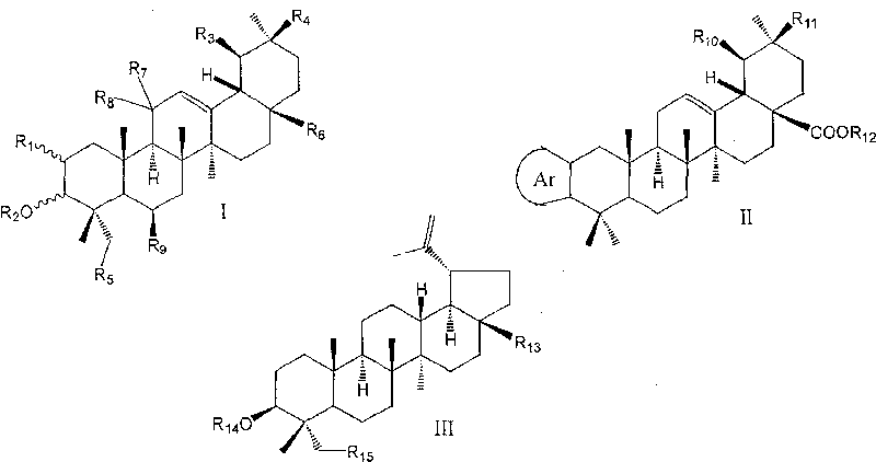 Use of pentacyclic triterpene compound as glycogen phosphorylase inhibitor