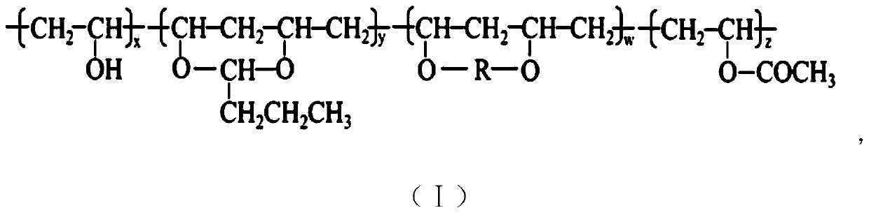 Heat-resistant low-viscosity polyvinyl acetal resin and preparation method thereof