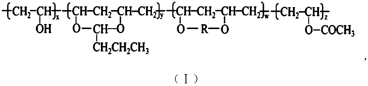 Heat-resistant low-viscosity polyvinyl acetal resin and preparation method thereof