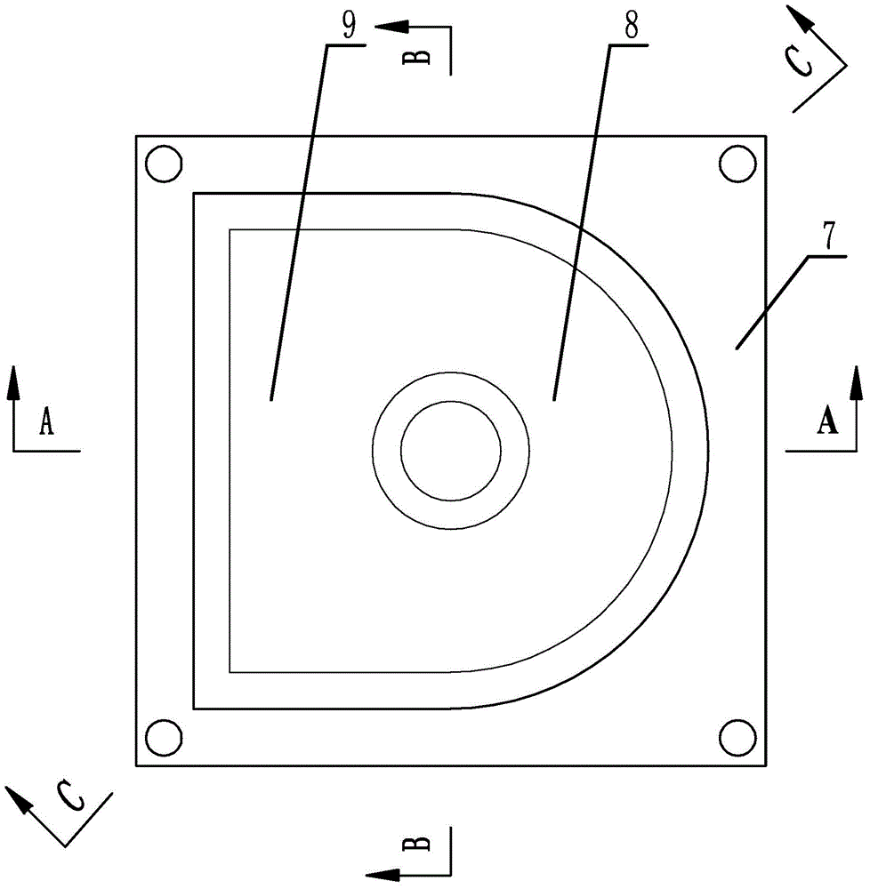 Spherical surface and cylindrical surface friction type support