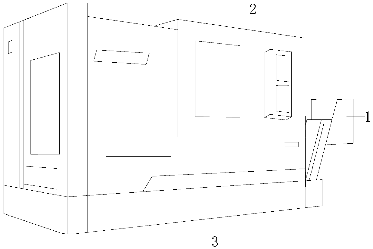 Horizontal-type multi-cutter-location numerical control lathe based on precise distance machining