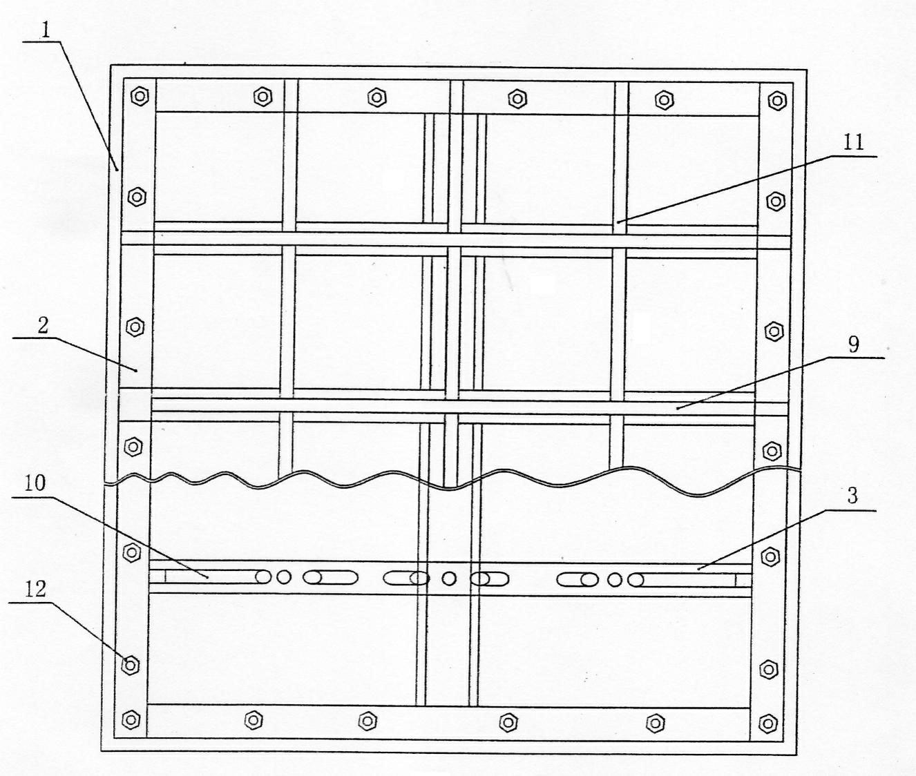 Manufacturing method for glass fiber reinforced plastic pressing mould