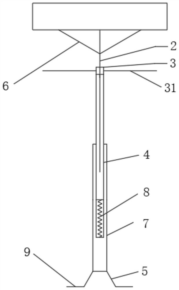 Tunnel arch frame mounting and supporting device and using method thereof