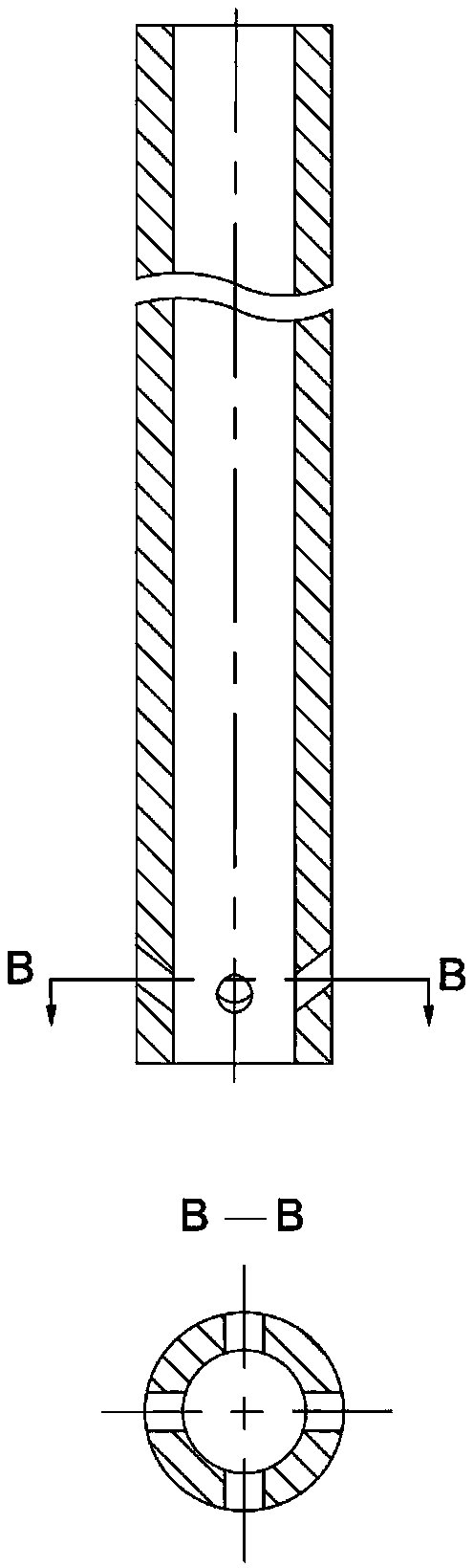 Pipe electrode with flexible supporting function and function of promoting discharge of machined products and small deep hole electrical machining method thereof