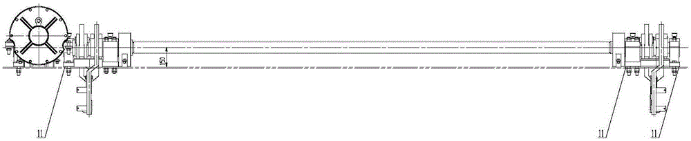 Assembling method for wagon broadsword type bottom door opening and closing mechanism