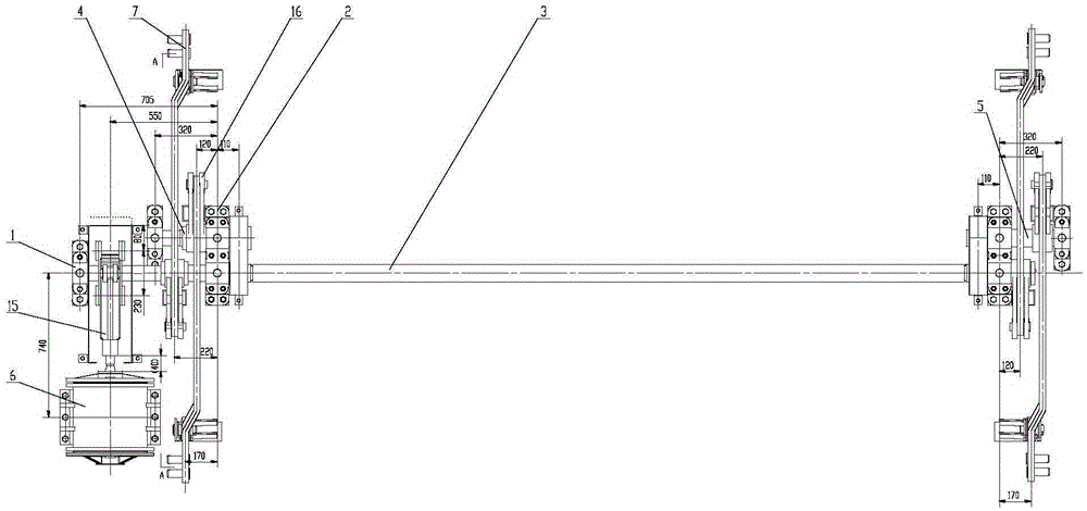 Assembling method for wagon broadsword type bottom door opening and closing mechanism