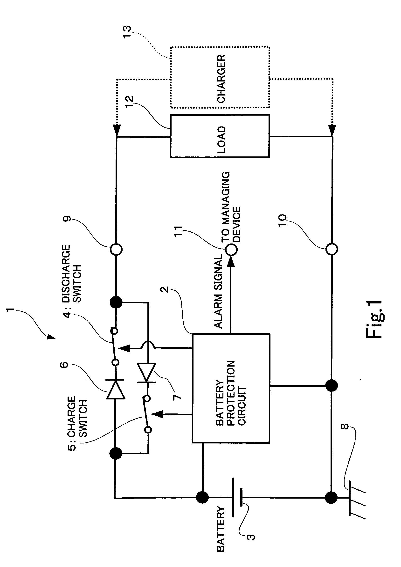 Battery protection circuit, method for protecting battery, power supply device and program