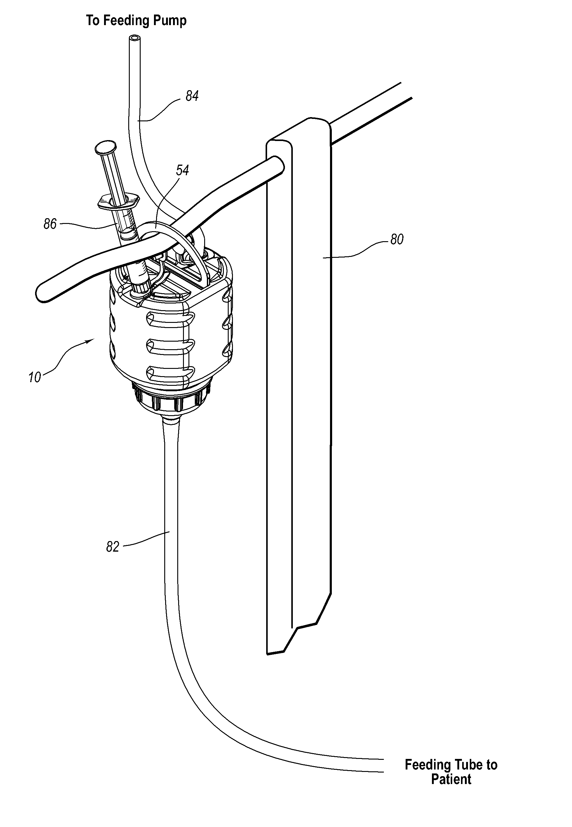 Bottle for delivering nutrients to an enteral feeding tube