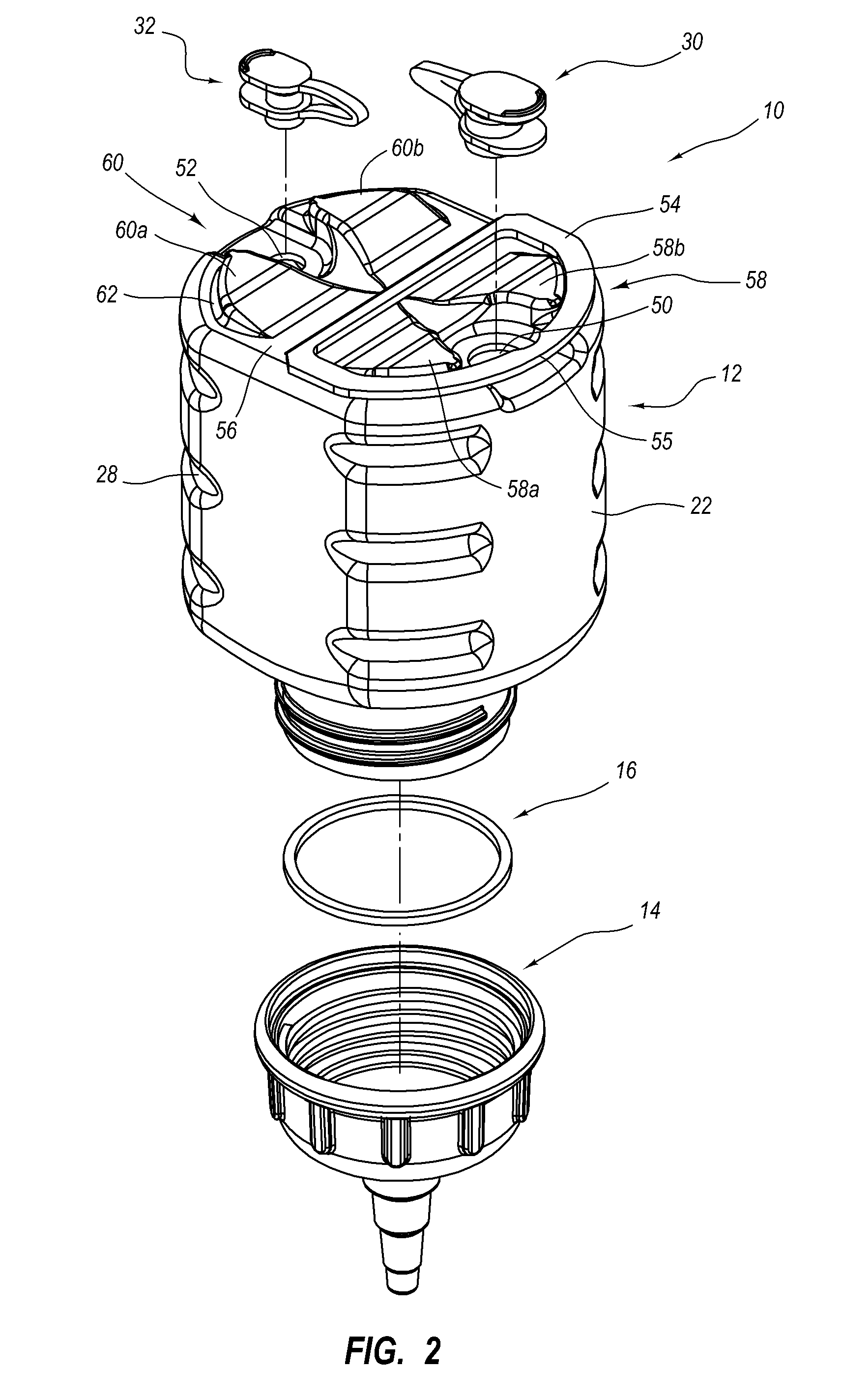 Bottle for delivering nutrients to an enteral feeding tube