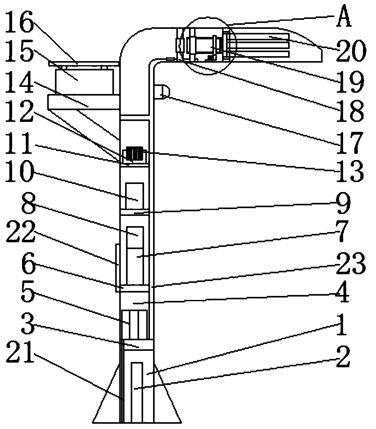 Automatic induction solar energy-saving street lamp