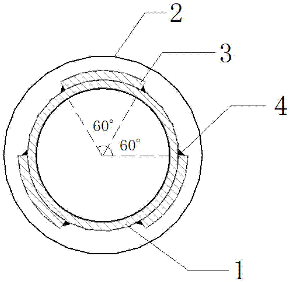 Combined strengthening type bulking-preventing device capable of preventing submarine pipeline from bulking-propagation