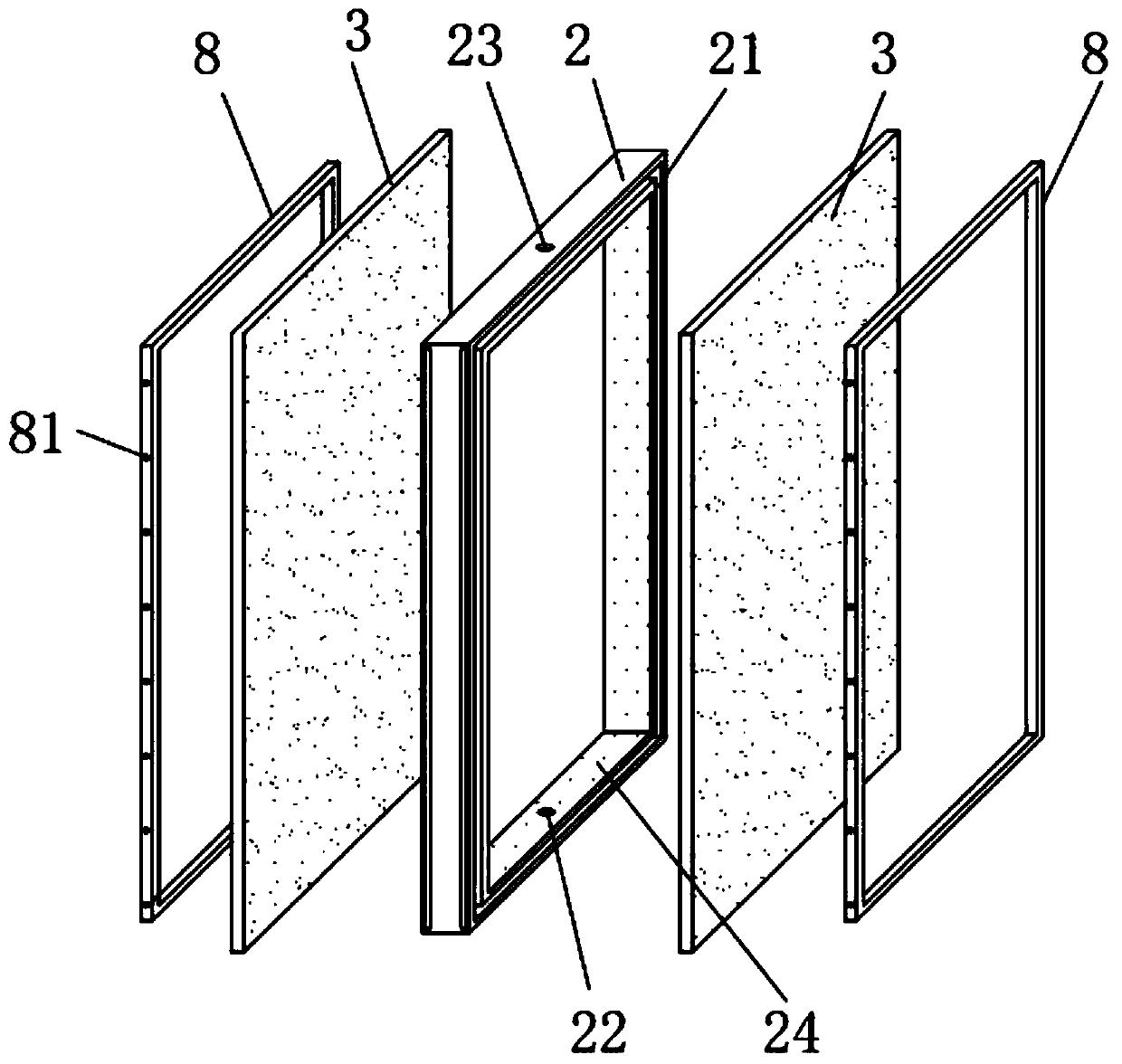 Water washing tank for titanium dioxide processing