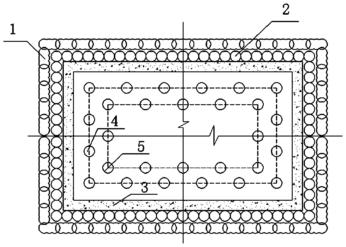 Construction method suitable for deep foundation pit support structure large in excavation area