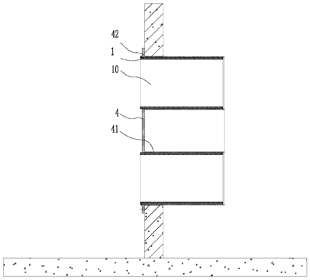 Combined type cut-off device and pipeline equipped with same