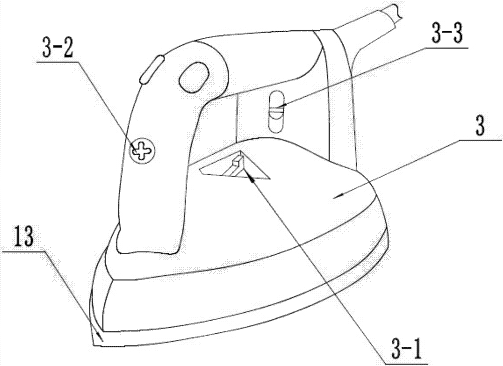 Folding electric iron