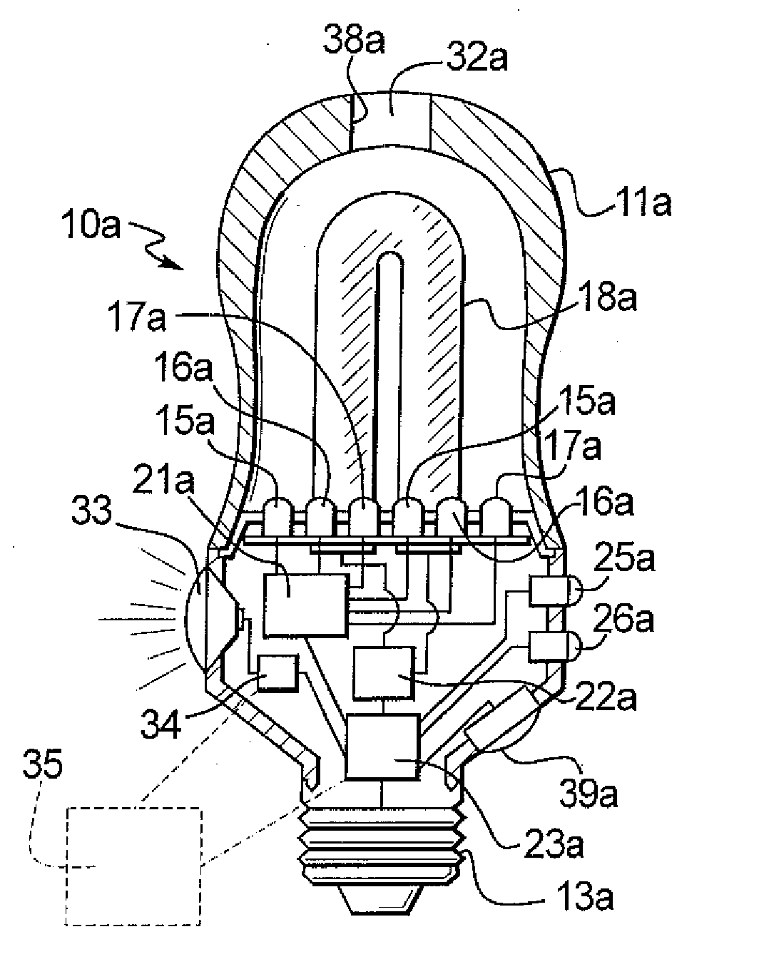 Color changing light devices with active ingredient and sound emission for mood enhancement