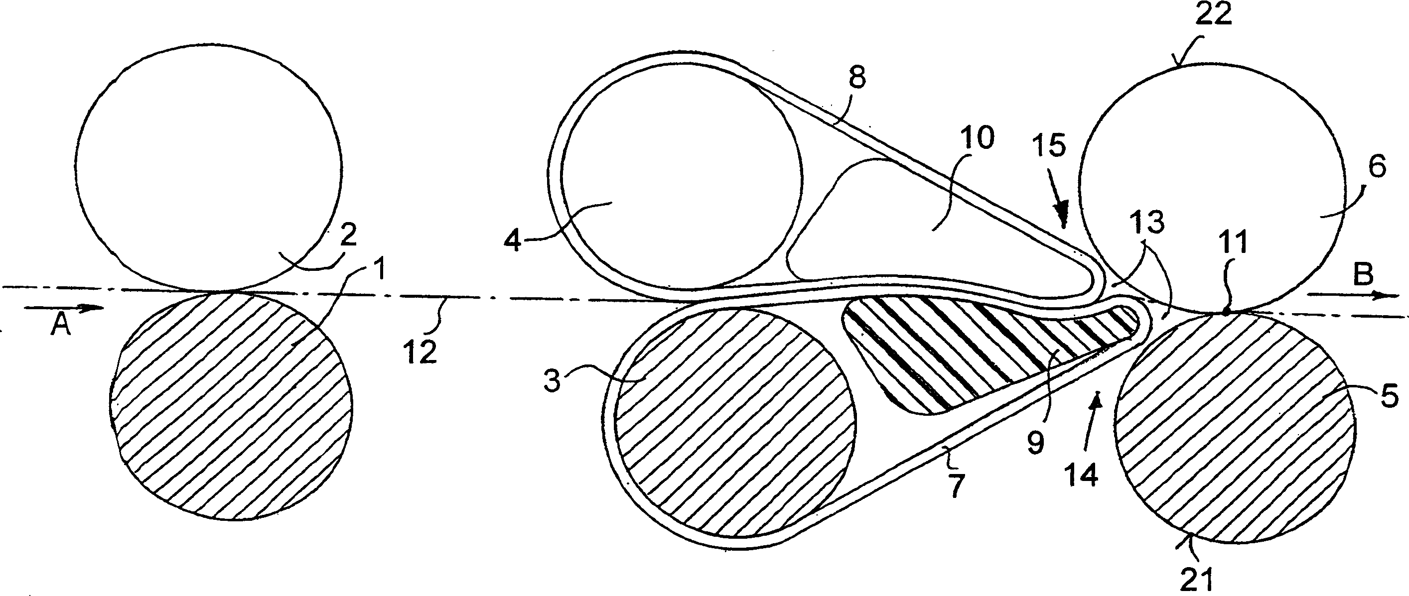 Double apron drafting unit for spinning frame