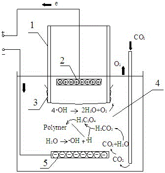 Electric field induces water and co  <sub>2</sub> Methods of Conversion to Organic Polymers