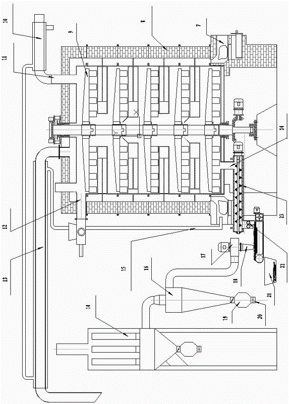 Waste tire thermal cracking device