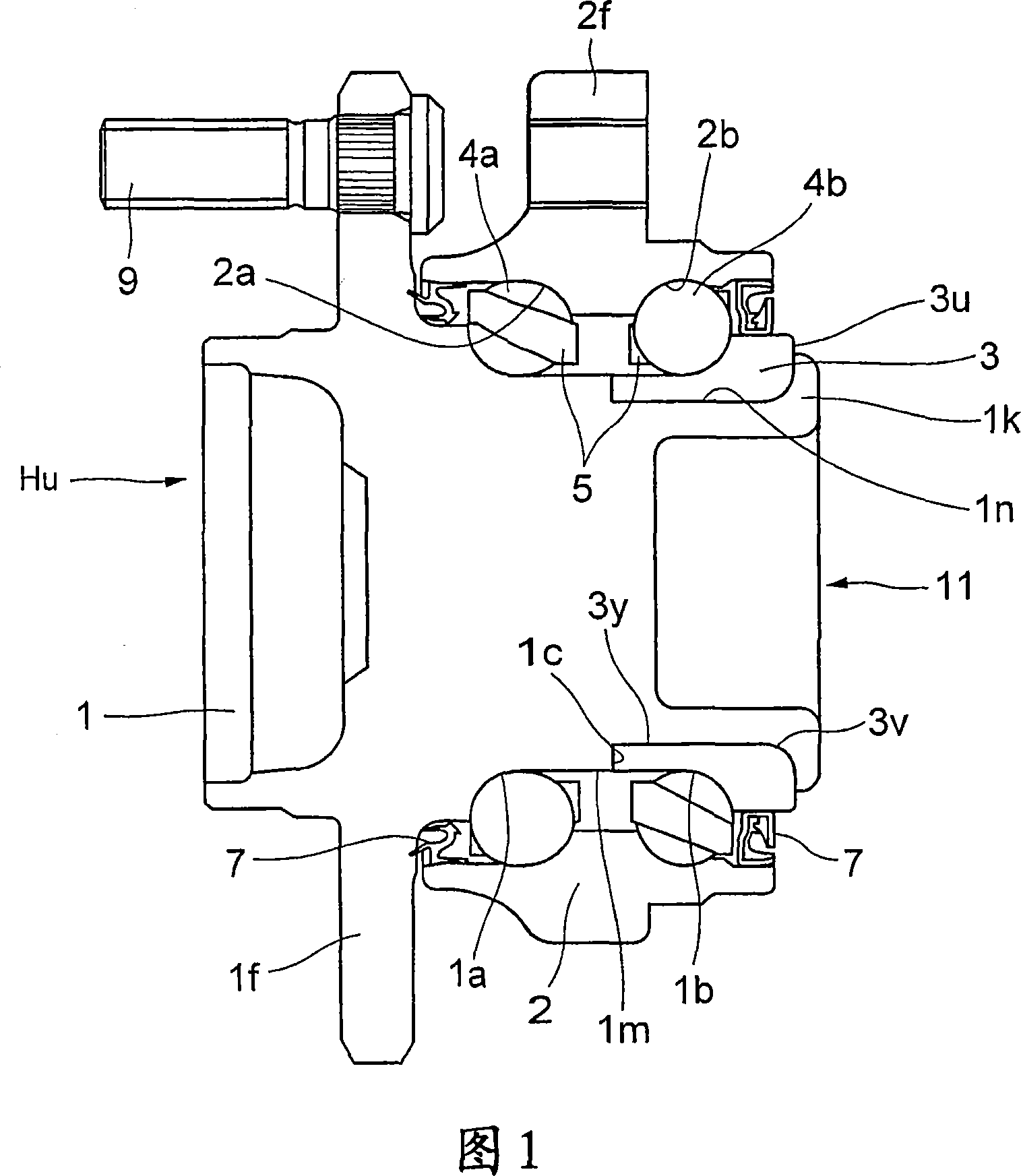 Hub unit for wheel