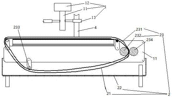 Device for cleaning lamp tube end surfaces of fluorescent lamps