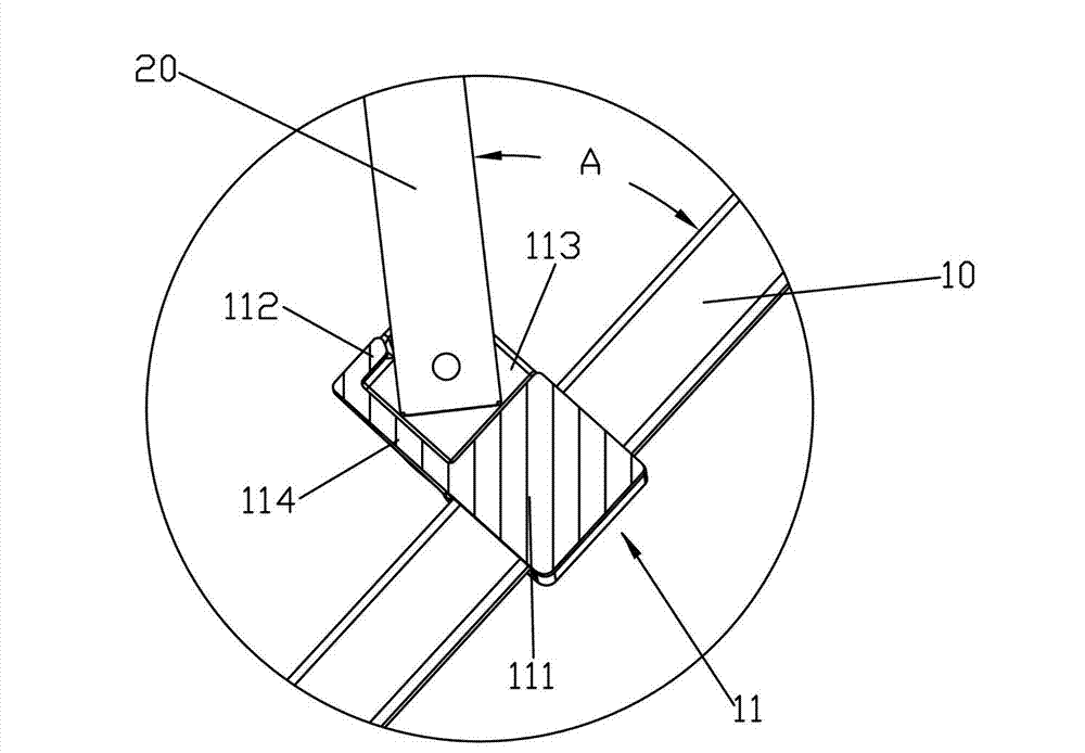 Folding support mechanism, folding bed stand and folding seat bracket