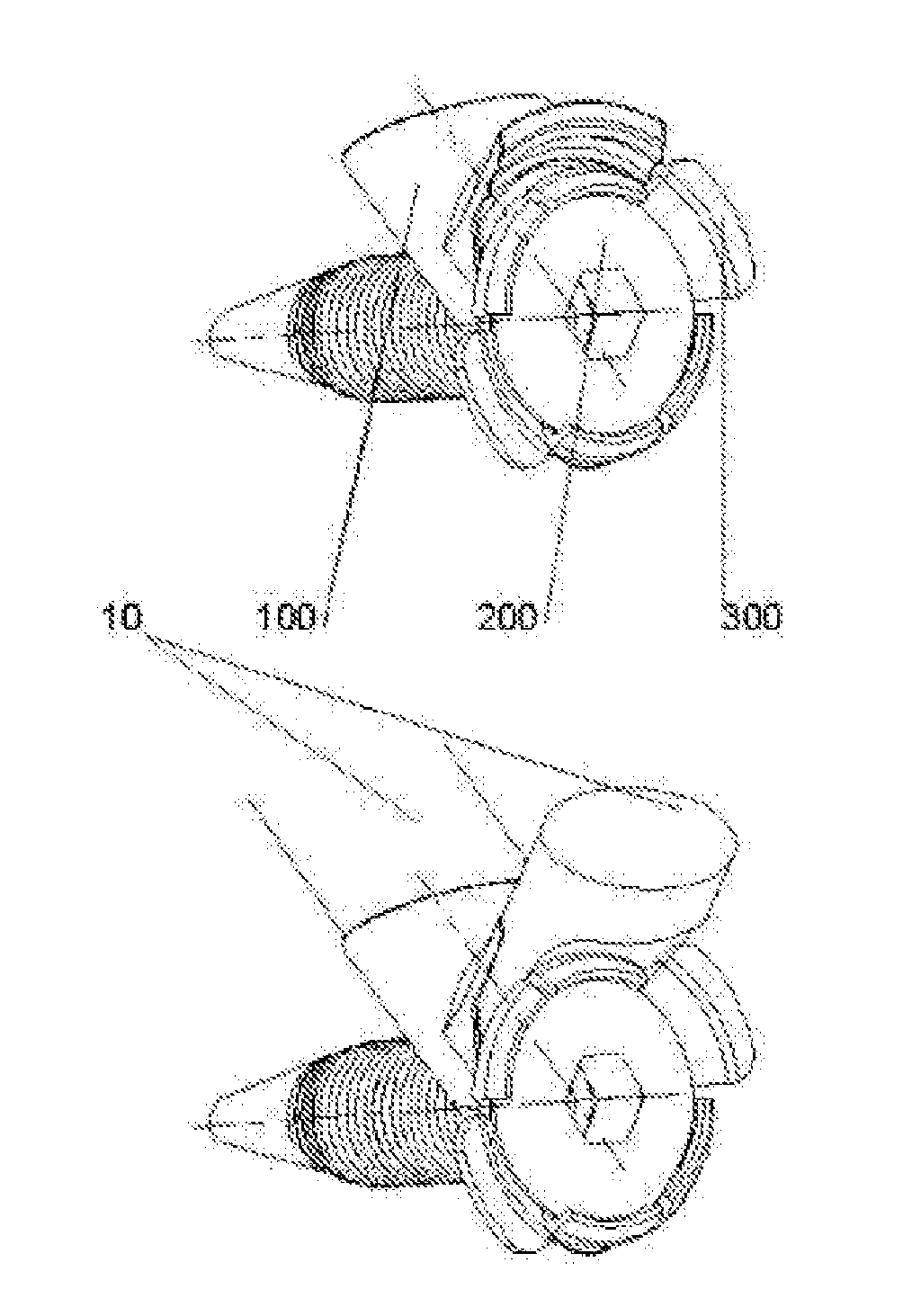 Device for trapping the end of at least one fascicle of soft material in a bone tunnel