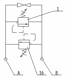 Safety complex function valve and two-way valve composed by same