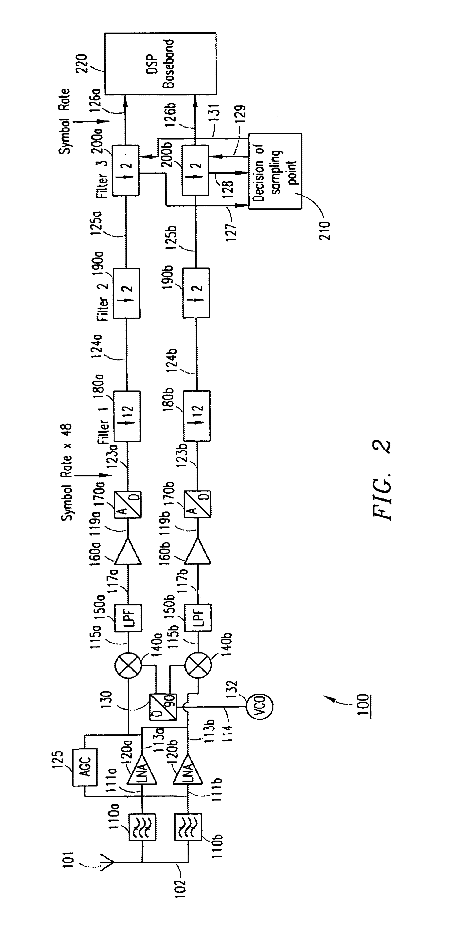 Technique for demodulating a linear modulated data signal in a communications system