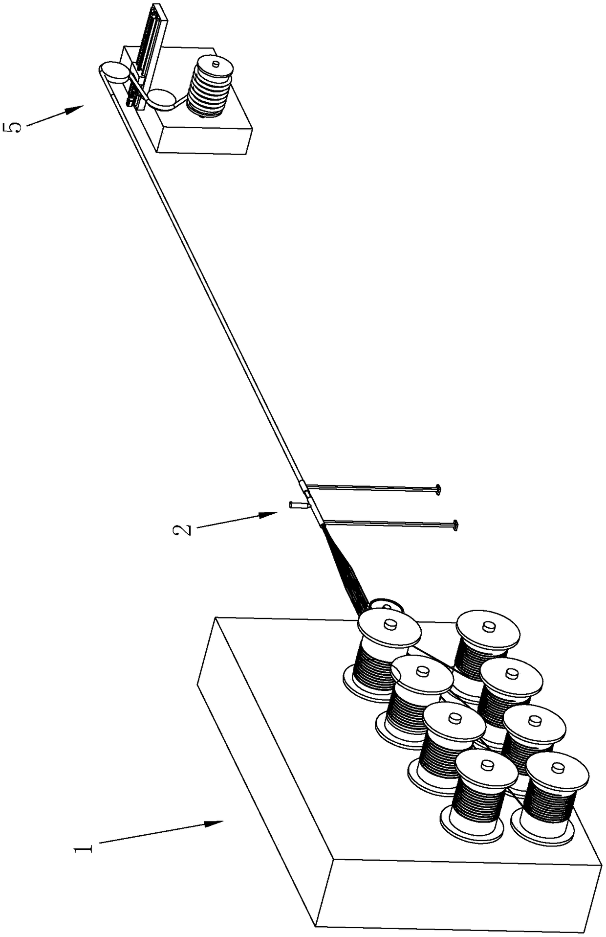 Optical cable production equipment and system