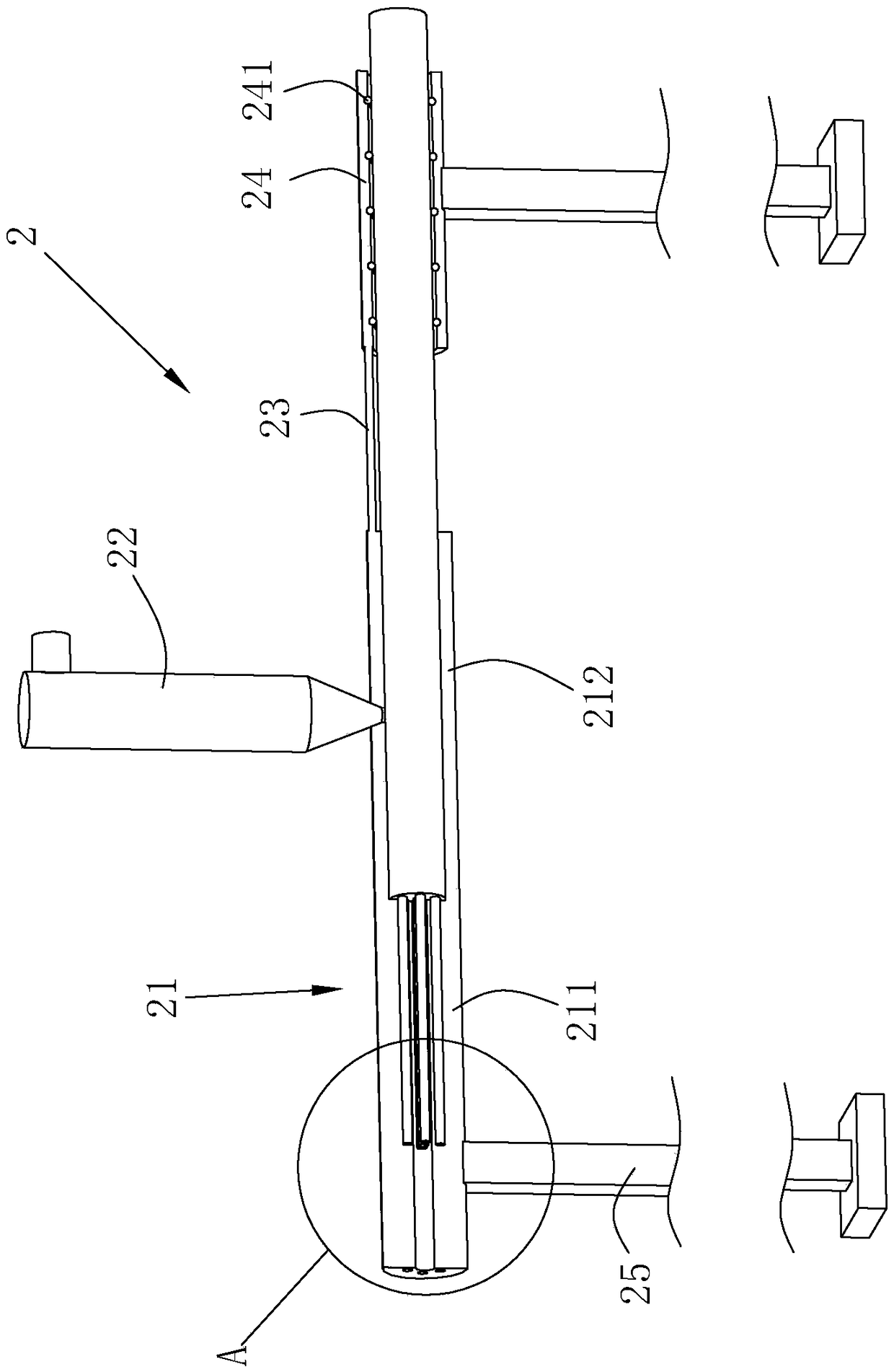 Optical cable production equipment and system